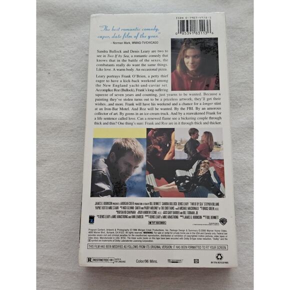 Two If By Sea 1996 VHS Movie Factory Sealed - Picture 2 of 3